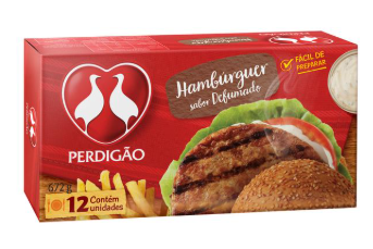 HAMBÚRGUER PERDIGÃO DEFUMADO 672G