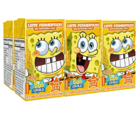 LEITE FERMENTADO BOB ESPONJA TRADICIONAL 6 UN 80G