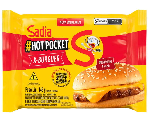 HOT POCKET SADIA 145 G X PICANHA